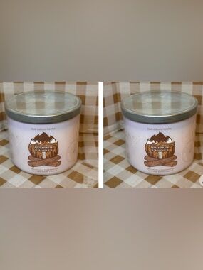 NEW B&BW (2) Pumpkin S’more’s 3 wick Candles fall 2025